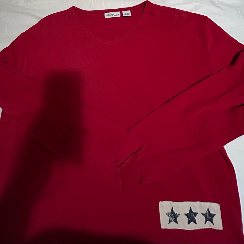 Red Sweater with Star Patch